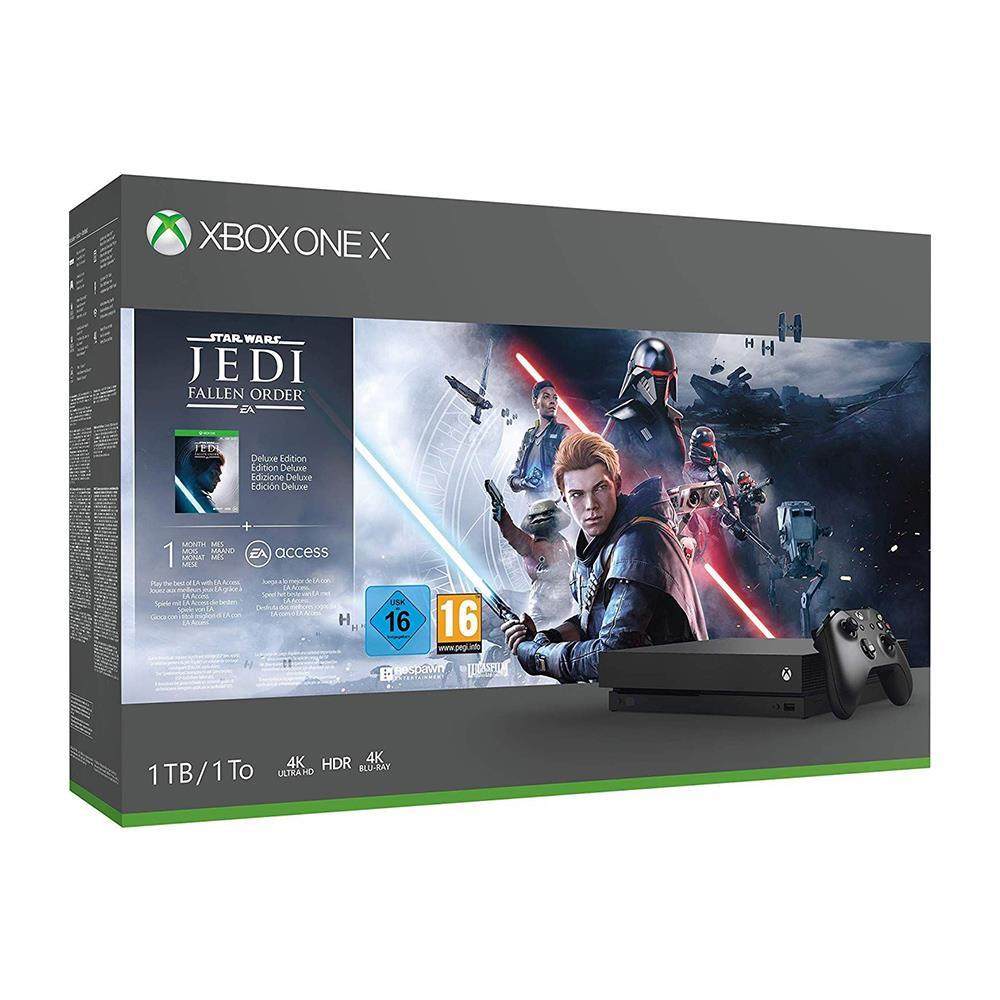 Microsoft Xbox One x 1TB + Star Wars Jedi Fallen Orde Deluxe Edition Oyun Konsolu 