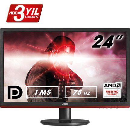 AOC G2460VQ6 24'' 75Hz 1ms HDMI FreeSync Full HD Oyuncu(Ölü Pixel)